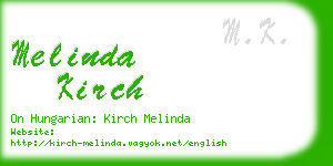 melinda kirch business card